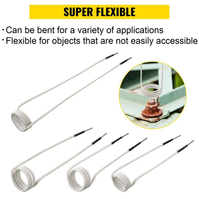 VEVOR Induction Heater Coil Kit 8PCS Most Used Induction Heater Coils with Varying Lengths, Heat Resistant Induction Heater - JBXQ8PC62H9IXRFT2V0-0816