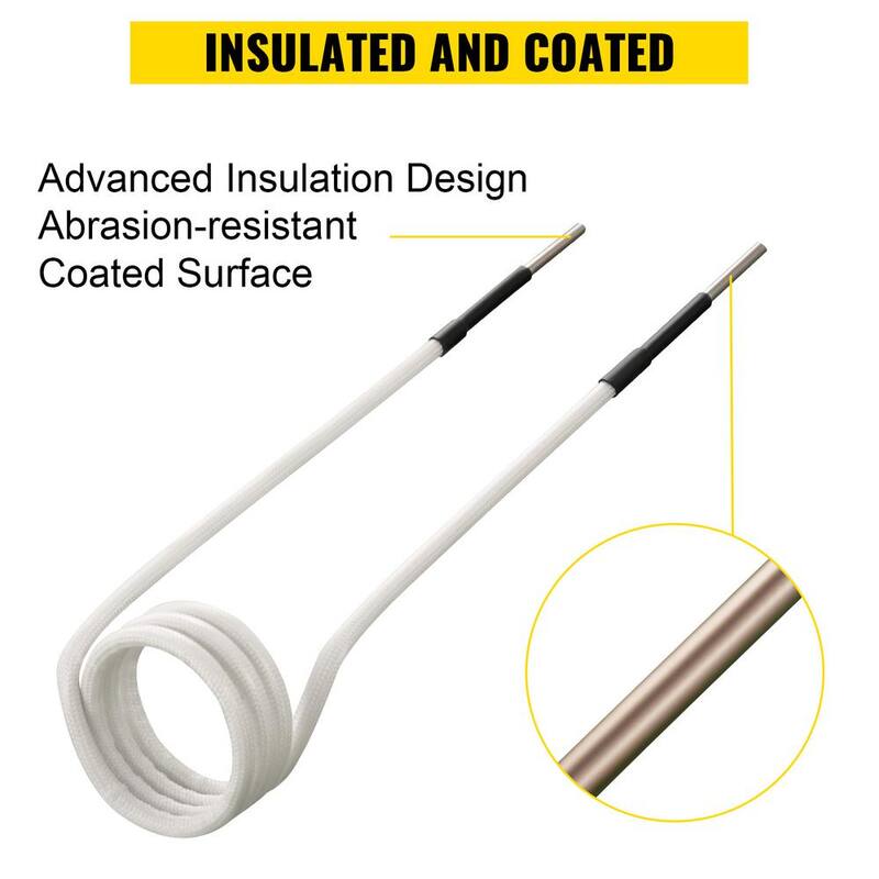 VEVOR Induction Heater Coil Kit 8PCS Most Used Induction Heater Coils with Varying Lengths, Heat Resistant Induction Heater - JBXQ8PC62H9IXRFT2V0-0816
