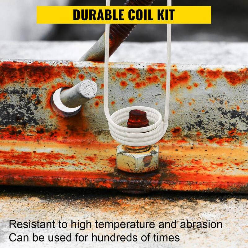 VEVOR Induction Heater Coil Kit 8PCS Most Used Induction Heater Coils with Varying Lengths, Heat Resistant Induction Heater - JBXQ8PC62H9IXRFT2V0-0816
