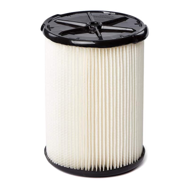 RIDGID General Debris Pleated Paper Wet Dry Vacuum Shop Vac Filter Replacement for Most 5-16 Gallon RIDGID Shop Vacs (1-Pack) - VF4000
