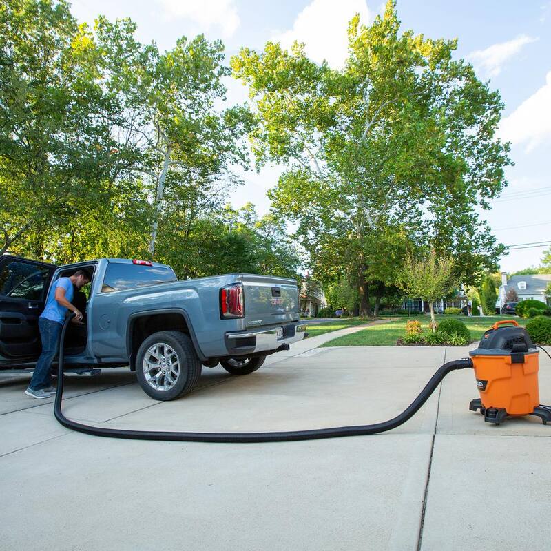 RIDGID 12 Gallon 5.0 Peak HP NXT Shop Vac Wet Dry Vacuum with General Debris Filter, Hose, Accessories and 20 ft. Locking Hose - HD1200B