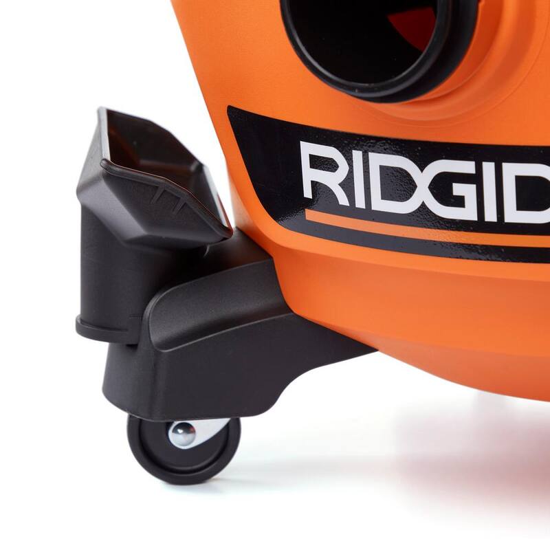 RIDGID 6 Gallon 3.5 Peak HP NXT Shop Vac Wet Dry Vacuum with General Debris Filter, Locking Hose and Accessory Attachments - HD06001
