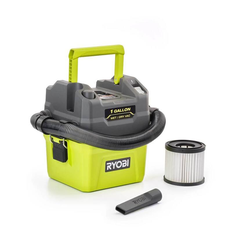 RYOBI ONE+ 18V Cordless 1 Gal. Wet/Dry Vacuum (Tool Only) - PCL733B