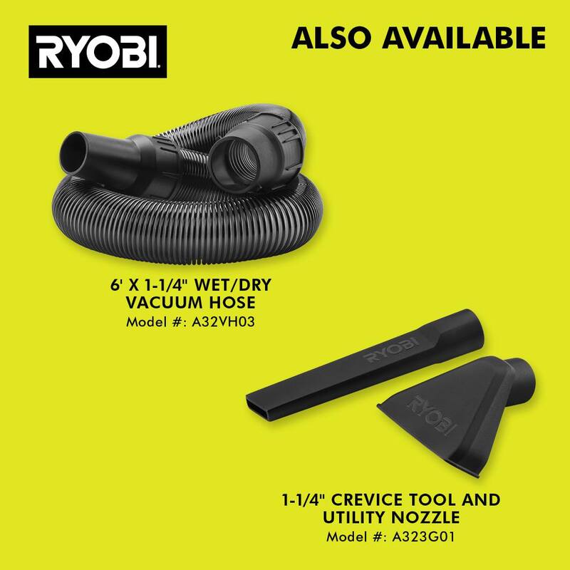 RYOBI ONE+ 18V Cordless 1 Gal. Wet/Dry Vacuum (Tool Only) - PCL733B