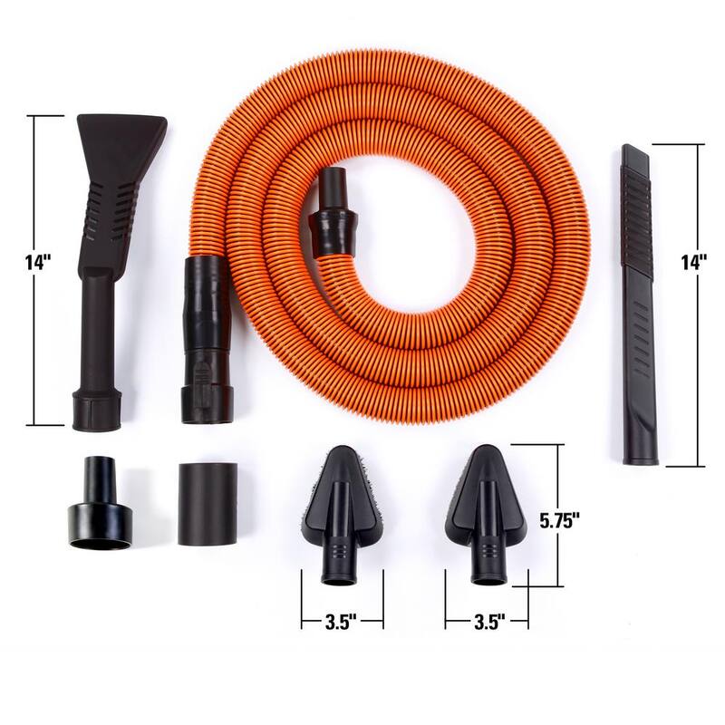 RIDGID 1-1/4 in. Premium Car Cleaning Kit Accessory Shop Vac Attachments for RIDGID Wet Dry Vacuums - VT2534
