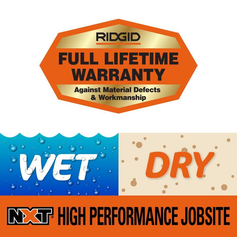 RIDGID 14 Gallon 6.0 Peak HP NXT Shop Vac Wet Dry Vacuum with Fine Dust Filter, Locking Hose and Accessory Attachments - HD1400