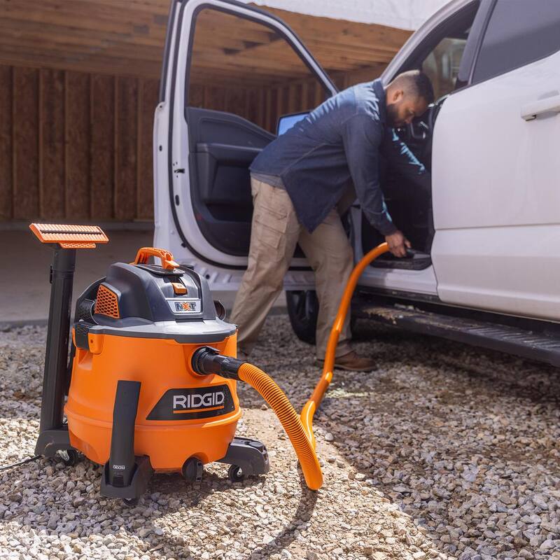 RIDGID 14 Gallon 6.0 Peak HP NXT Shop Vac Wet Dry Vacuum with Fine Dust Filter, Hose, Accessories and Car Cleaning Kit - HD1401