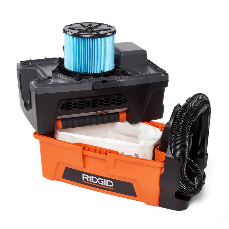 RIDGID Fine Dust Pleated Paper Wet Dry Vacuum Shop Vac Filter Replacement for Most 3-4.5 Gallon RIDGID Shop Vacs (1-Pack) - VF3500