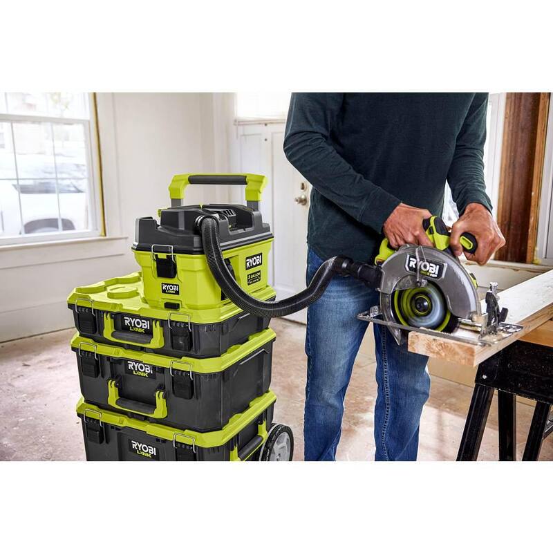 RYOBI ONE+ 18V LINK Cordless 3 Gal. Wet/Dry Vacuum (Tool Only) - PCL734B