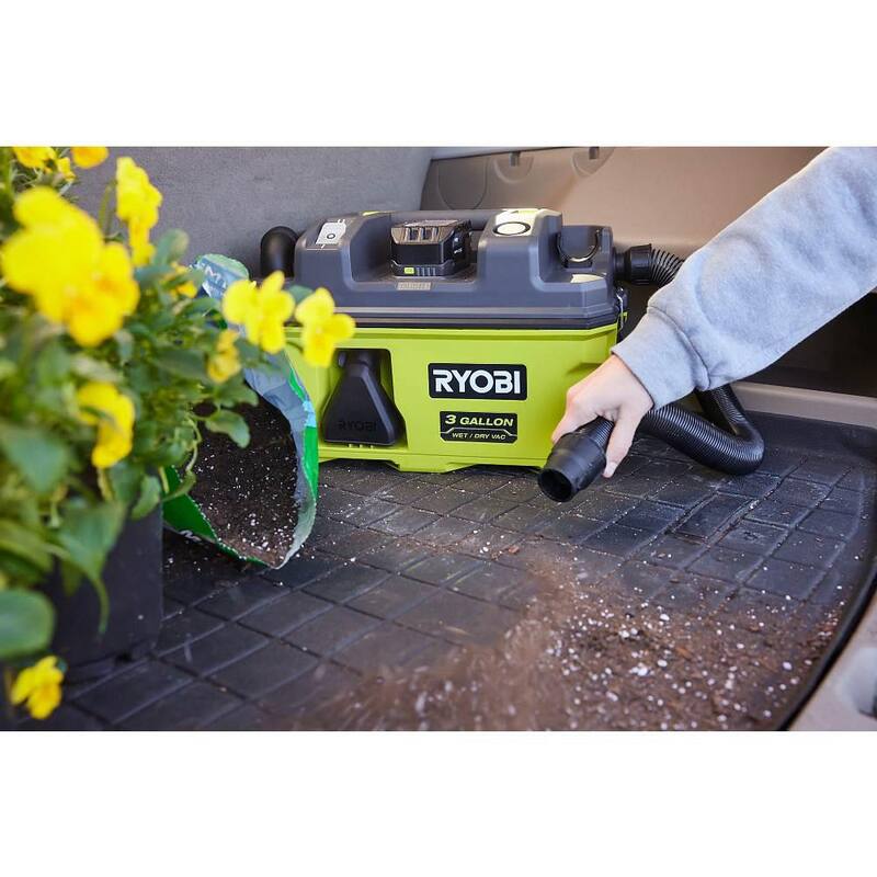 RYOBI ONE+ 18V LINK Cordless 3 Gal. Wet/Dry Vacuum (Tool Only) - PCL734B