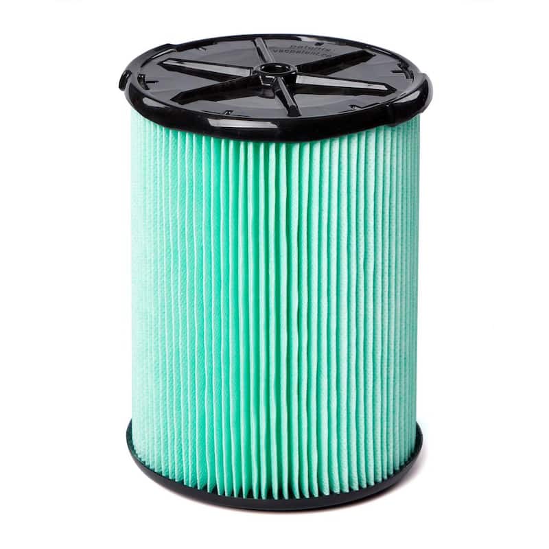 RIDGID HEPA Material Pleated Paper Wet Dry Vacuum Shop Vac Filter Replacement for Most 5-16 Gallon RIDGID Shop Vacs (1-Pack) - VF6000