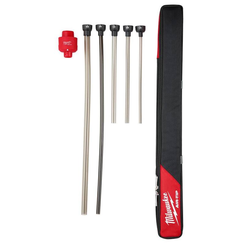 Milwaukee AIR-TIP 1-1/4 in. - 2-1/2 in. Long Reach Flexible Hose Set Wet/Dry Shop Vacuum Attachment (5-Piece) - 49-90-2037