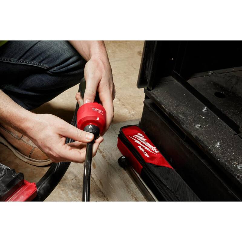 Milwaukee AIR-TIP 1-1/4 in. - 2-1/2 in. Long Reach Flexible Hose Set Wet/Dry Shop Vacuum Attachment (5-Piece) - 49-90-2037