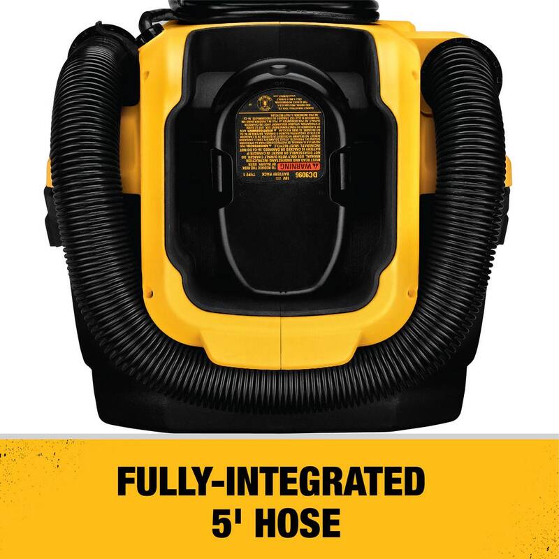 DEWALT 2 Gal. MAX Cordless/Corded Wet/Dry Vacuum and (1) 20V MAX Compact Lithium-Ion 2.0Ah Battery - DCV581Hwb