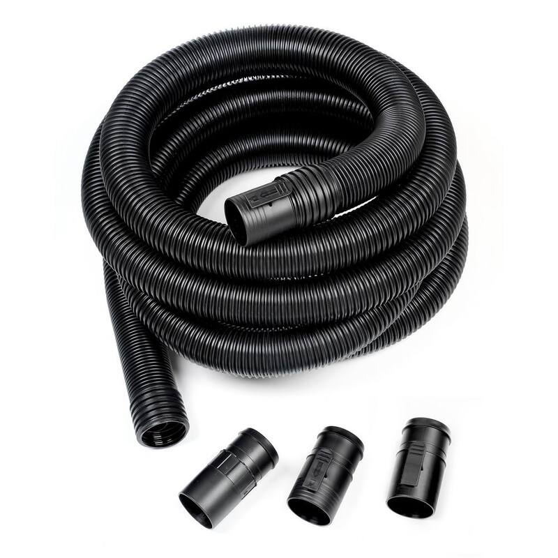 RIDGID 2-1/2 in. x 20 ft. DUAL-FLEX Locking Vacuum Hose Kit Accessory Shop Vac Attachment for RIDGID Wet Dry Vacuums - LA2522