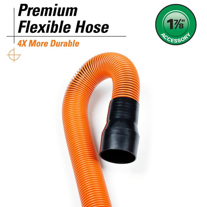 RIDGID 1-7/8 in. x 10 ft. Locking Professional Vacuum Hose Kit Accessory Shop Vac Attachments for RIDGID Wet Dry Vacuums - LA2570