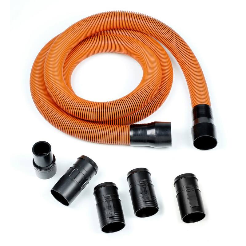 RIDGID 1-7/8 in. x 10 ft. Locking Professional Vacuum Hose Kit Accessory Shop Vac Attachments for RIDGID Wet Dry Vacuums - LA2570