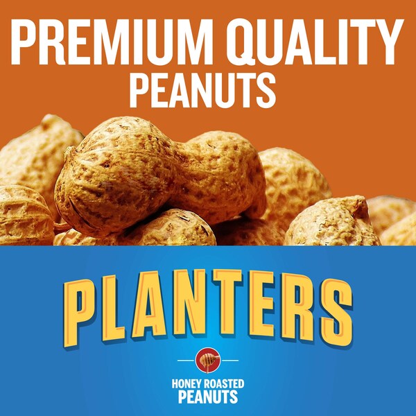 Planters Maníes Tostados en Miel sin Sal Tin 52 oz., paquete de 6 - 10029000079585