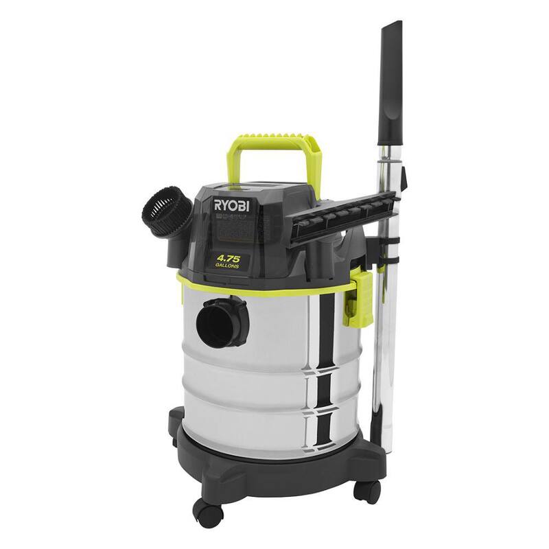 RYOBI ONE+ 18V Cordless 4.75 Gallon Wet/Dry Vacuum (Tool Only) - PWV201B