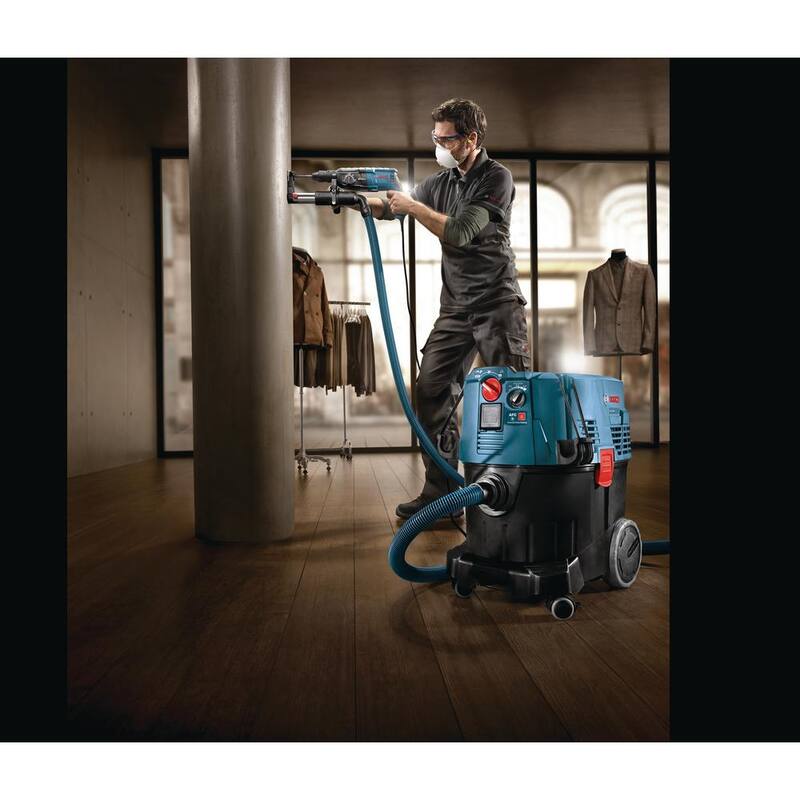 Bosch 9 Gallon Corded Wet/Dry Dust Extractor Vacuum with Auto Filter Clean and HEPA Filter - VAC090AH