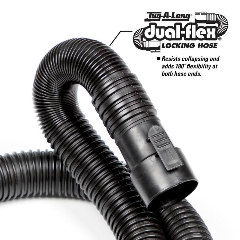 RIDGID 1-7/8 in. x 7 ft. Locking Vacuum Hose Kit Accessory Shop Vac Attachments for RIDGID Wet Dry Vacuums - VT1720