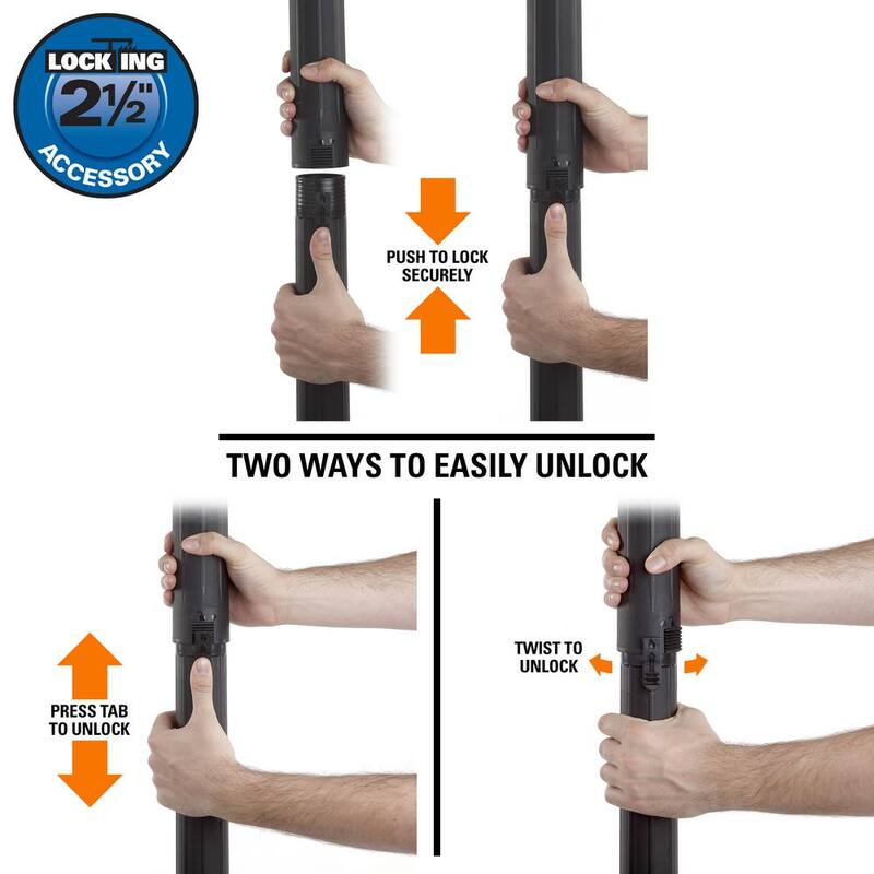 RIDGID 2-1/2 in. Gutter Cleaning Accessory Kit Shop Vac Attachments for RIDGID Wet Dry Vacuums - VT2515
