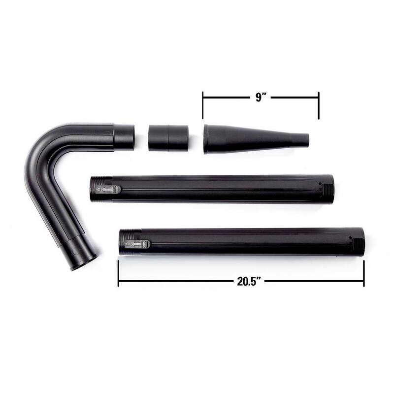 RIDGID 2-1/2 in. Gutter Cleaning Accessory Kit Shop Vac Attachments for RIDGID Wet Dry Vacuums - VT2515