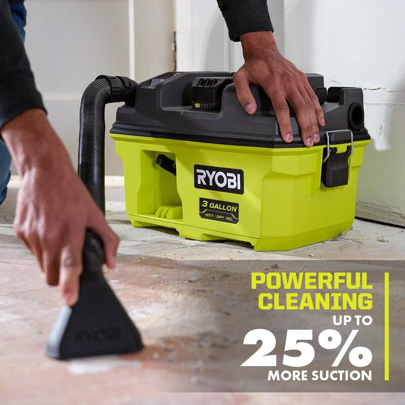 RYOBI ONE+ 18V LINK Cordless 3 Gal. Wet/Dry Vacuum Kit with 4.0 Ah Battery and 18V Charger - PCL734K