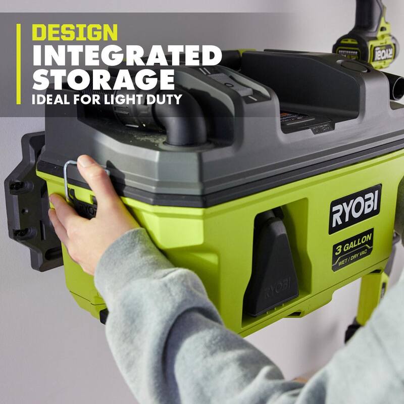 RYOBI ONE+ 18V LINK Cordless 3 Gal. Wet/Dry Vacuum Kit with 4.0 Ah Battery and 18V Charger - PCL734K