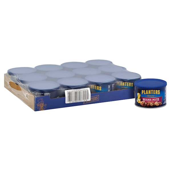"Planters Planters Deluxe Mixed Nuts 8.75 oz. Lata, PK12 - 10029000016207" - "Nueces Mixtas de Lujo Planters en lata de 8.75 oz, PK12 - 10029000016207"