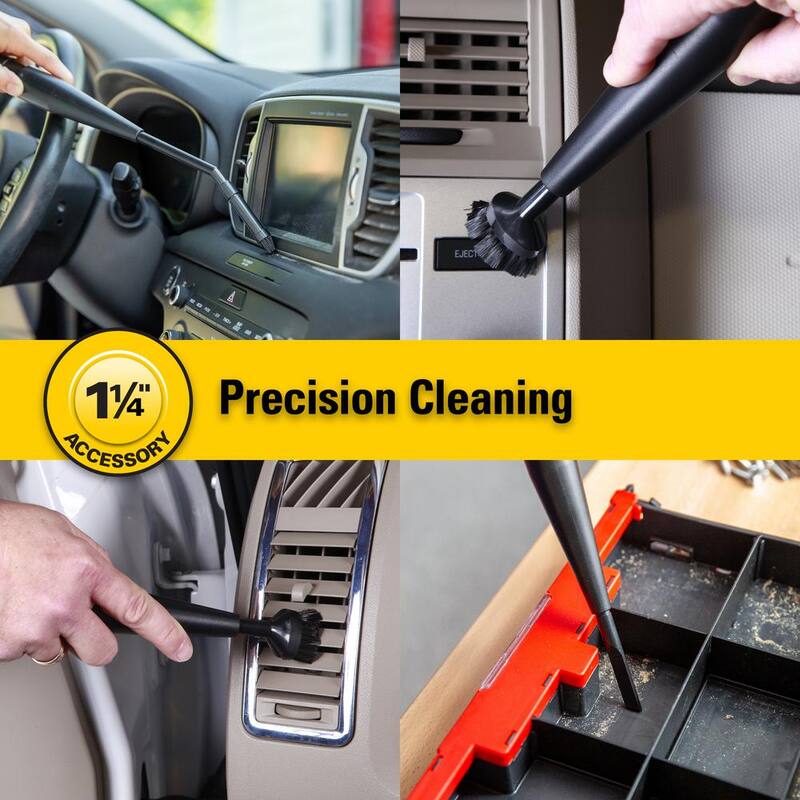 MULTI FIT 1-1/4 in. Micro-Cleaning Accessory Kit Shop Vac Attachments for RIDGID Wet Dry Vacuums - VT1215