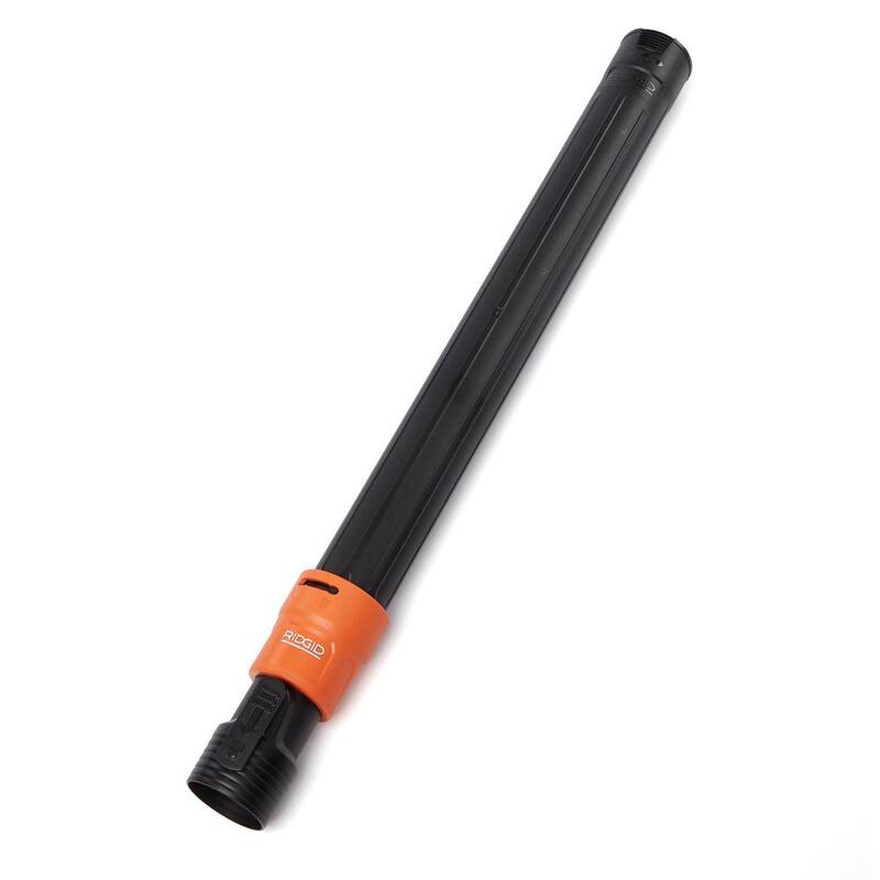 RIDGID 2-1/2 in. Locking Telescoping Extension Wand Accessory Shop Vac Attachment for RIDGID Wet Dry Vacuums - LA2518