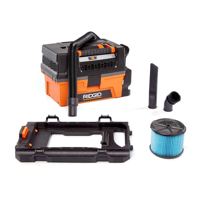 RIDGID 3 Gal. 5.0 Peak HP NXT Shop Vac Wet Dry Vacuum with Filter, Expandable Locking Hose, Accessories and Pro Gear Attachment - HD0300PG