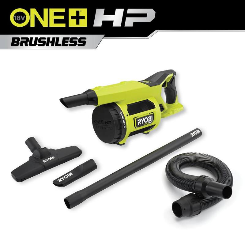 RYOBI ONE+ HP 18V Brushless Cordless Jobsite Hand Vacuum (Tool Only) - PBLHV701B
