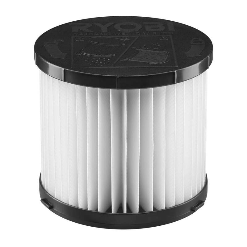 RYOBI ONE+ 18V 3 Gal. Wet/Dry Vacuum Replacement Filter for Models P3240, PCL733, and PCL734 - A32VC05