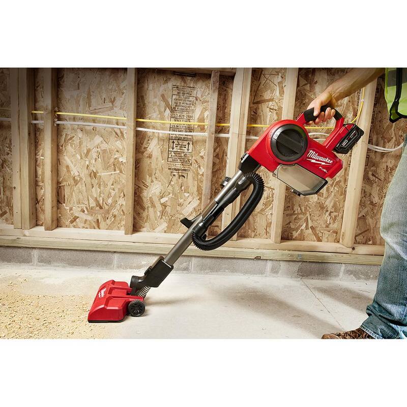 Milwaukee M18 FUEL 18-Volt Lithium-Ion Brushless 0.25 Gal. Cordless Jobsite Wet/Dry Vacuum with Extra Filter - 0940-20-49-90-2012