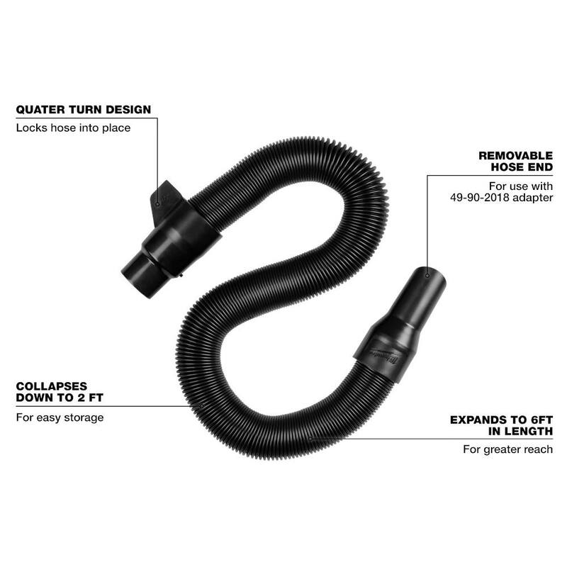 Milwaukee 1-1/4 in. x 2 ft. to 6 ft. Expandable Hose - 49-90-2014