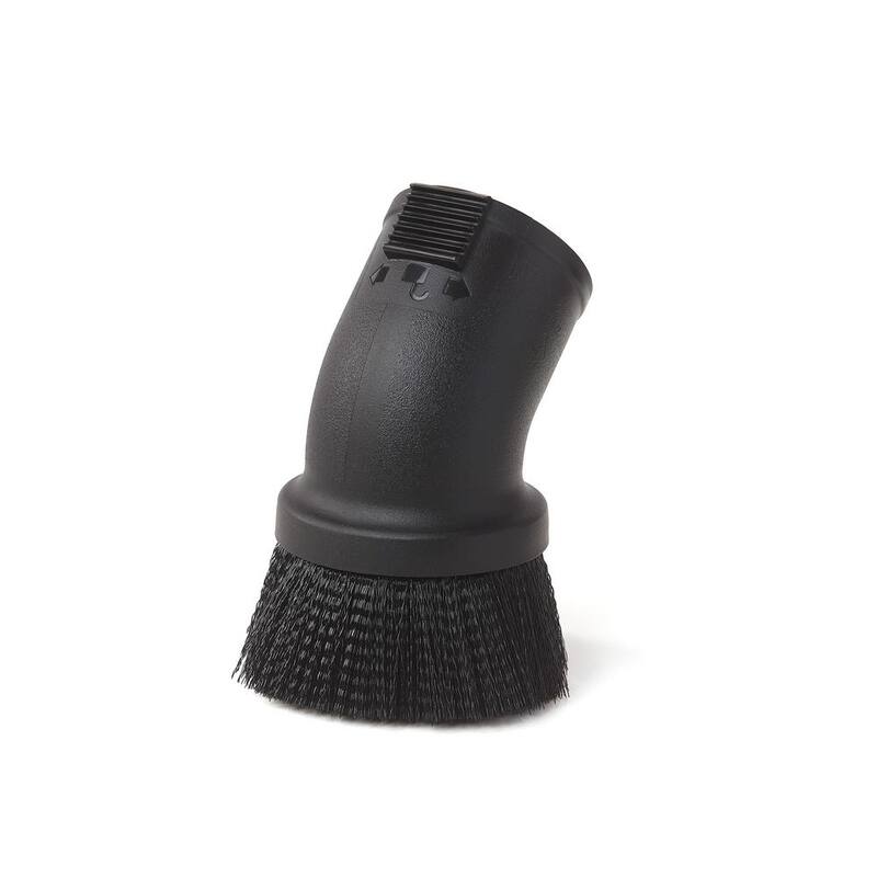 RIDGID 2-1/2 in. Locking Dusting Brush Accessory Shop Vac Attachment for RIDGID Wet Dry Vacuums - LA2501