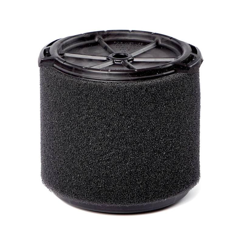 RIDGID Wet Debris Application, Foam Wet Dry Vacuum Shop Vac Filter for Most 3-4.5 Gallon RIDGID Shop Vacs (1-Pack) - VF3700