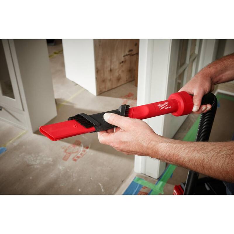 Milwaukee AIR-TIP 1-1/4 in. - 2-1/2 in. 3-IN-1 Crevice & Brush Tool Wet/Dry Shop Vacuum Attachment (1-Piece) - 49-90-2023