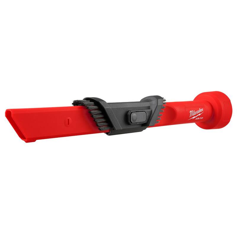 Milwaukee AIR-TIP 1-1/4 in. - 2-1/2 in. 3-IN-1 Crevice & Brush Tool Wet/Dry Shop Vacuum Attachment (1-Piece) - 49-90-2023