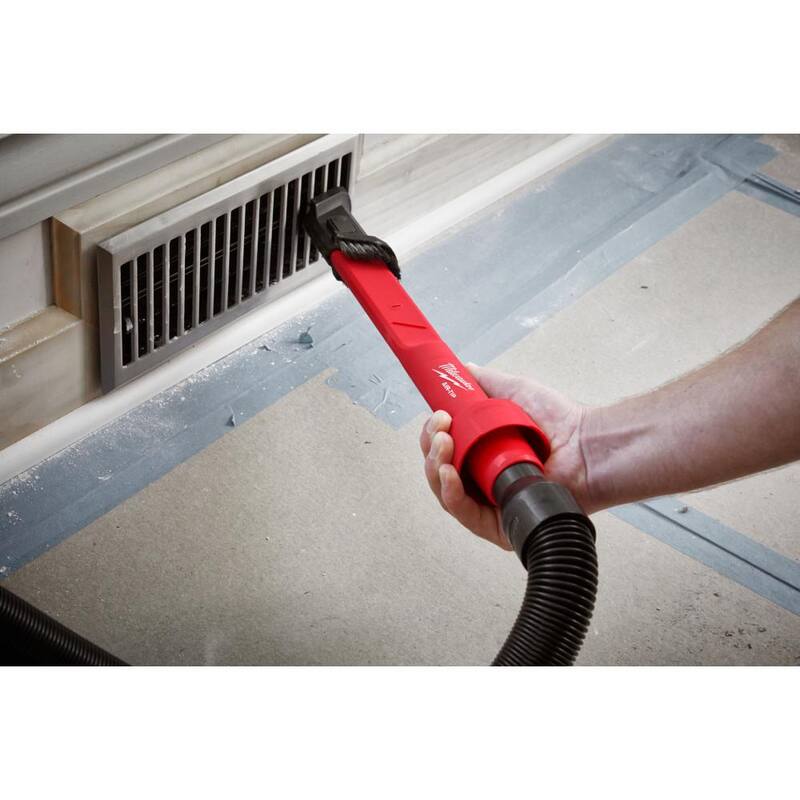 Milwaukee AIR-TIP 1-1/4 in. - 2-1/2 in. 3-IN-1 Crevice & Brush Tool Wet/Dry Shop Vacuum Attachment (1-Piece) - 49-90-2023