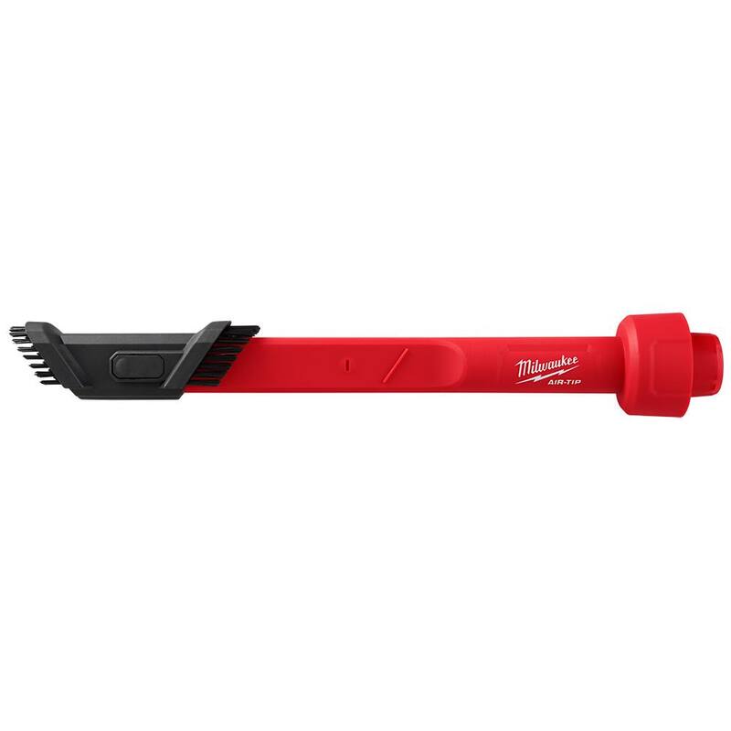 Milwaukee AIR-TIP 1-1/4 in. - 2-1/2 in. 3-IN-1 Crevice & Brush Tool Wet/Dry Shop Vacuum Attachment (1-Piece) - 49-90-2023