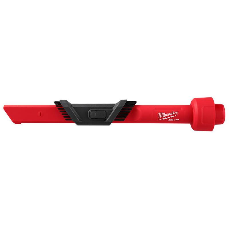 Milwaukee AIR-TIP 1-1/4 in. - 2-1/2 in. 3-IN-1 Crevice & Brush Tool Wet/Dry Shop Vacuum Attachment (1-Piece) - 49-90-2023