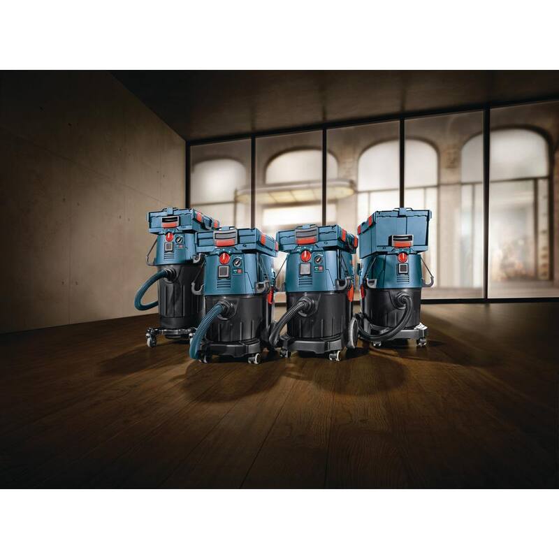 Bosch 14 Gallon Corded Wet/Dry Dust Extractor Vacuum with Automatic Filter Clean and HEPA Filter - VAC140AH