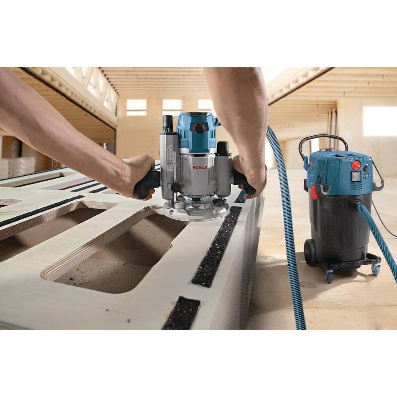 Bosch 14 Gallon Corded Wet/Dry Dust Extractor Vacuum with Automatic Filter Clean and HEPA Filter - VAC140AH