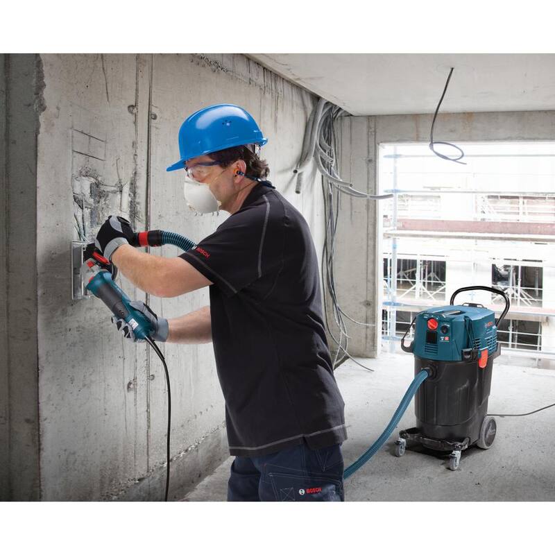 Bosch 14 Gallon Corded Wet/Dry Dust Extractor Vacuum with Automatic Filter Clean and HEPA Filter - VAC140AH