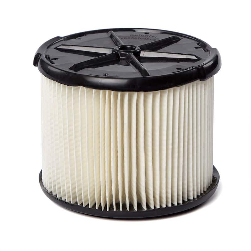 RIDGID General Debris Pleated Paper Wet Dry Vacuum Shop Vac Filter Replacement for Most 3-4.5 Gallon RIDGID Shop Vacs (1-Pack) - VF3400