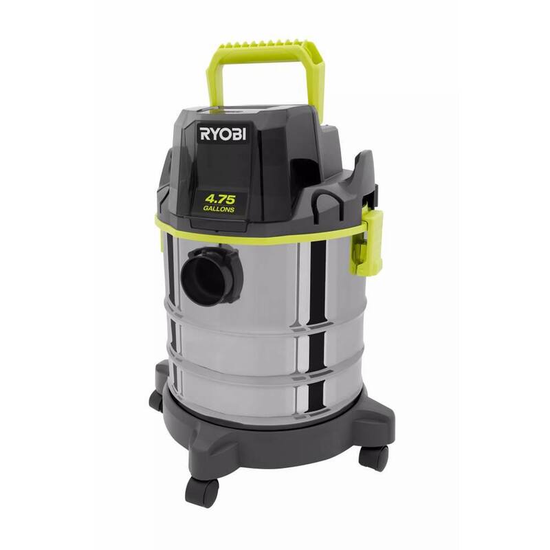 RYOBI ONE+ 18V Cordless 4.75 Gal. Wet/Dry Vacuum Kit with 4.0 Ah Battery and Charger - PWV201KN