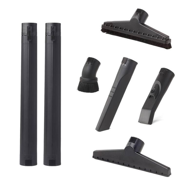 RIDGID 2-1/2 in. DIY Vac Accessory Kit with 7 Shop Vac Attachments for RIDGID Wet Dry Vacuums - LA2537